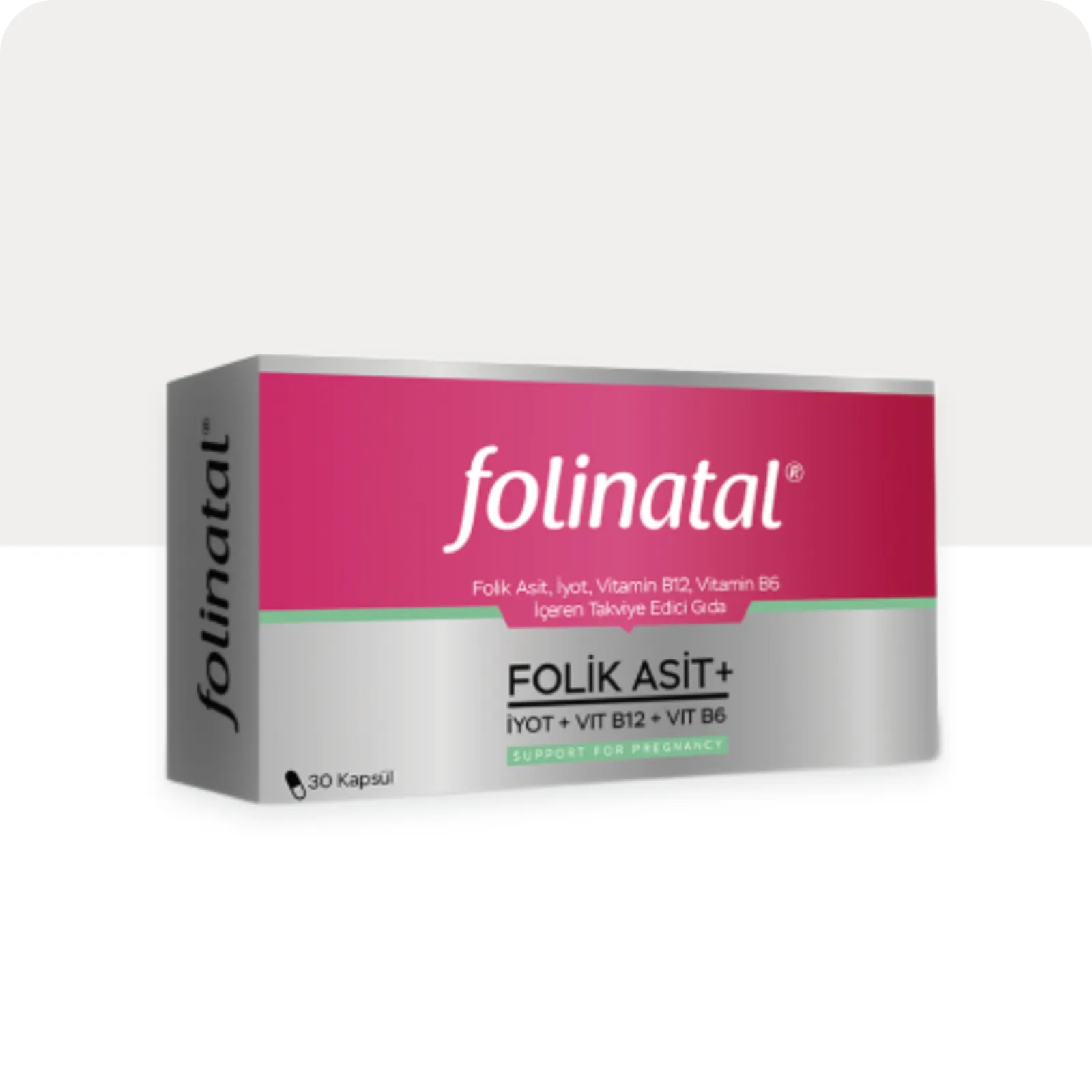 Folinatal 30 Vejetaryen Kapsül